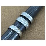 3 Stainless Steel Rings