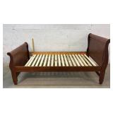 Solid Mahogany Twin Sleigh Bed