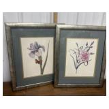 Botanical prints- nicely framed