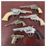 Cap guns - 25JR, Tootsietoys, Star, Pony Boy,