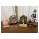 Assorted banks, music box  *not all perfect