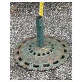 Fancy Cast Umbrella Stand w/roses