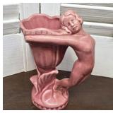 Art Deco risque ceramic vase