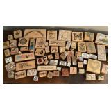 Over 50 rubber stamps.  All occasions