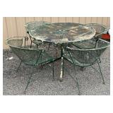 5 Piece Iron Mesh Pattio Set 42/30