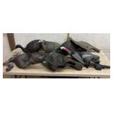 Rubber & Styrofoam Turkey Decoy Parts- 2 boxes
