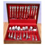 90 pc Silverware & Case