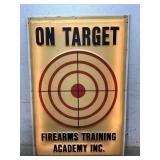 Light-up Firearms Training Target Sign  48/72