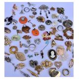 Vintage Pins & Brooches. Some may be missing