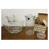 Chip & dip set, pitcher, and Princess House