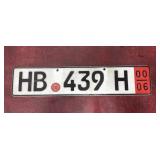 German license plate