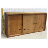 Sliding 3 Door Wall Hanging Cabinet (pine)