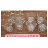 Christmas glasses 2 sets of 4 $donated to Candor