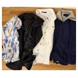 London Fog rain coat and new white jacket  (L) /