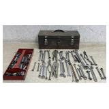 Tool Box w/ Open End Wrenches, Vice-grips,