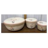 Universal Potteries Cattail Pattern refrigerator