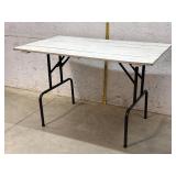 Folding Table w/ nice wood top 48/28/30