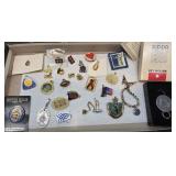 Tokens, zippo key holder, etc... 1 gold filled