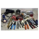 Heat Gun, Flashlight, Pliers, Drill Bits, etc.