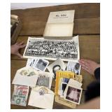 Vintage photos and stamps