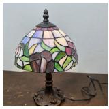 Signed Tiffany style table lamp - small