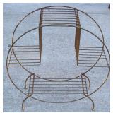 Mid Century Atomic Welded Wire Hoop Plant Stand