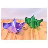 Modern Glass Handkerchief Bowls