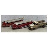 2 Nylint Fire Truck Ladders & Dump Truck