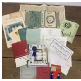 SUNY Delhi & High school ephemera & Patch