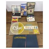 Vintage games - Clue, Ginasta, Boggle, Monopoly,