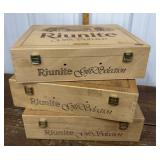 Riunite wood boxes- 3