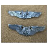Sterling silver WWII US Military Bomber Wings