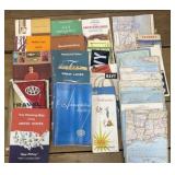 AAA travel books, maps, and more travel ephemera