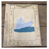 Vintage Scrapbook of wedding shower cards