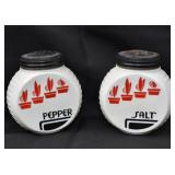 Anchor Hocking  Vintage Vitrock Milk Glass Salt &