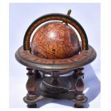 Vintage Italian Made Wooden Globe