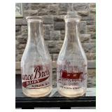 Pearce Bros. Milk Bottles Auburn NY