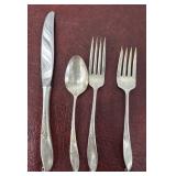 Wallace Sterling forks, spoon, and butter knife