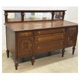 Gorgeous Oak Server w/ mirror 66/24/32