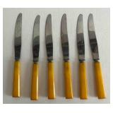 Washington Forge 6 Butterscotch Bakelite Knives