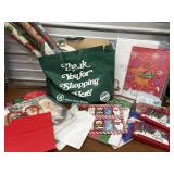 Holiday gift wrap, boxes, tags and cards