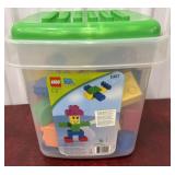 LEGO quatro. Building blocks. Large bin. Clean.