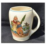 Roseville Creamware Novelty Mug (kids w/geese)