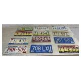 Indiana & Michigan License Plates