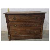 3 Drawer Oak Dresser 40x18x31