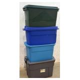 Heavy Duty Storage Totes (4)