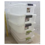 Storage Totes (clear) 5