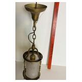 Antique Cylinder Glass Lantern Ceiling Light