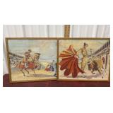 2 Paint by numbers bullfighting matadors