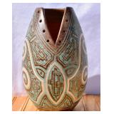 Marivaldo Brazil Vintage Art Pottery Vase